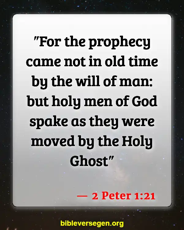 Bible Verses About Filling Of The Holy Spirit (2 Peter 1:21)