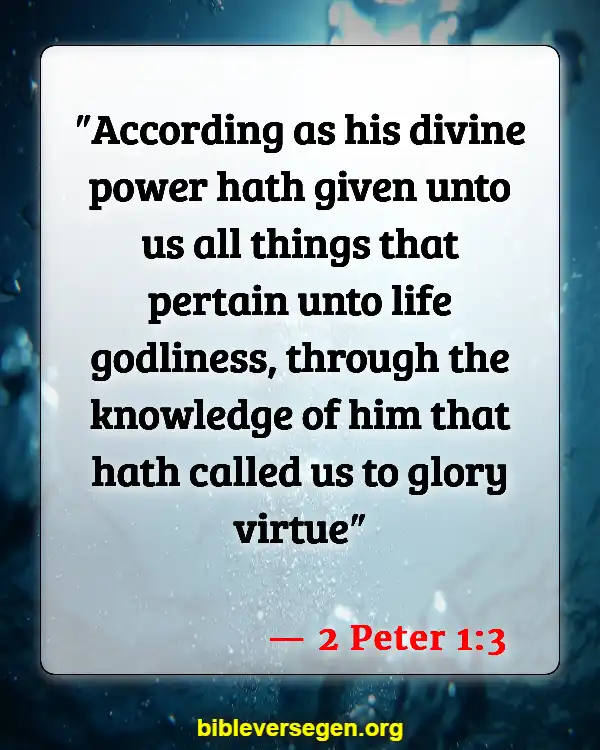 Bible Verses About Giving Authority (2 Peter 1:3)