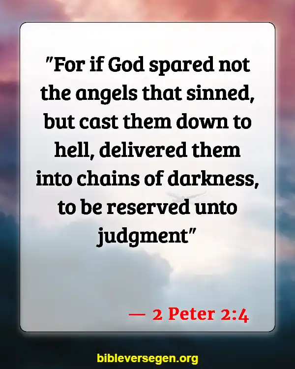 Bible Verses About Speaking About The Dead (2 Peter 2:4)