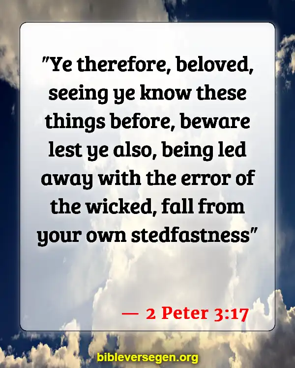 Bible Verses About Balancing (2 Peter 3:17)