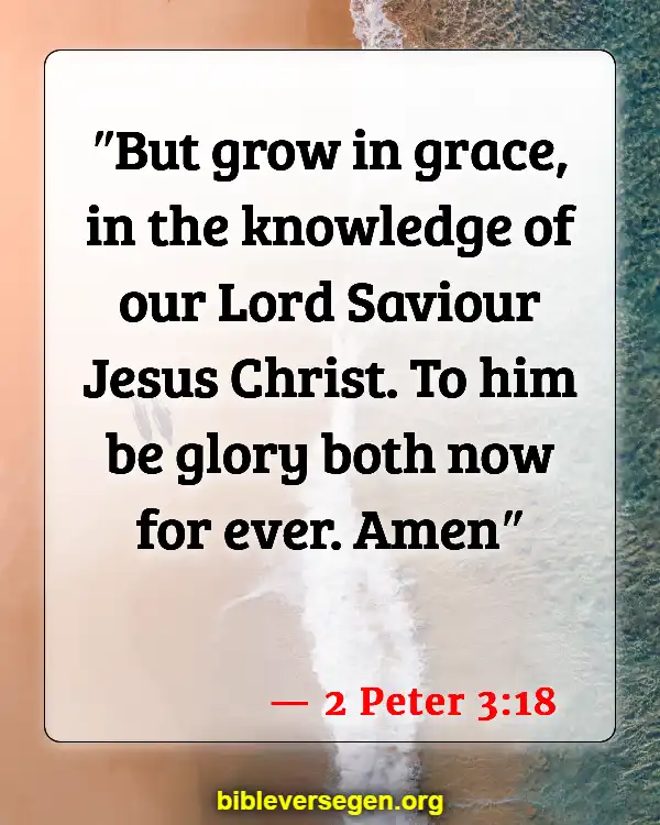 Bible Verses About Lessons (2 Peter 3:18)