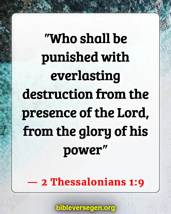 Bible Verses About Realm (2 Thessalonians 1:9)