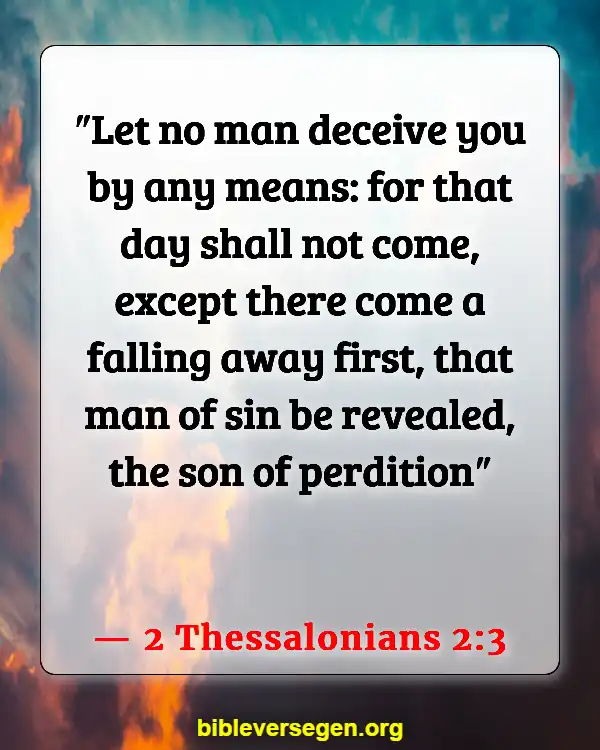 Bible Verses About Falling (2 Thessalonians 2:3)
