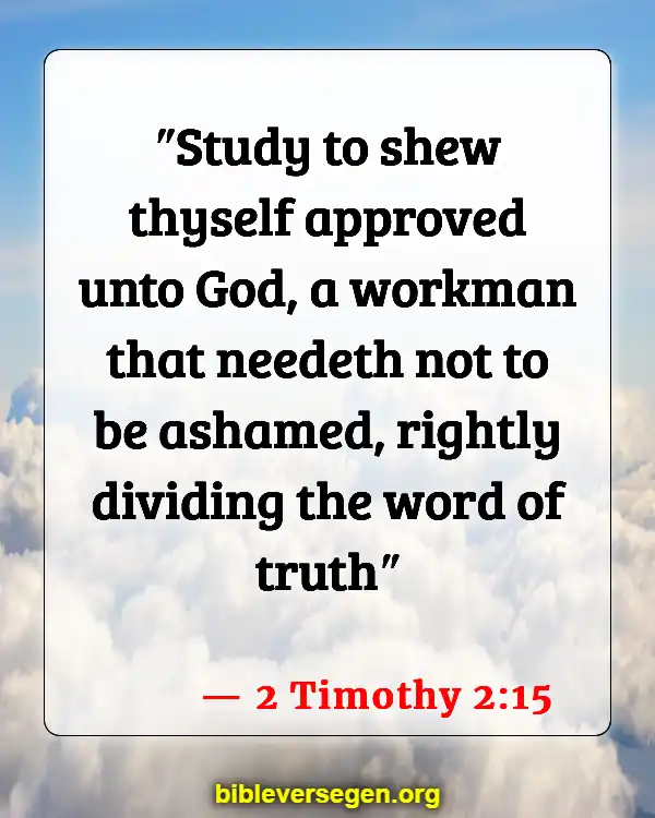Bible Verses About Being Prideful (2 Timothy 2:15)