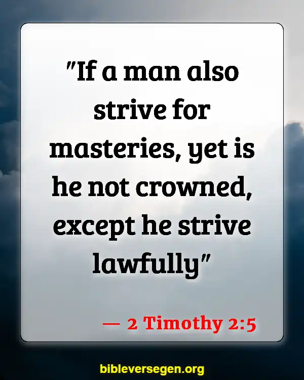 Bible Verses About Self Denial (2 Timothy 2:5)