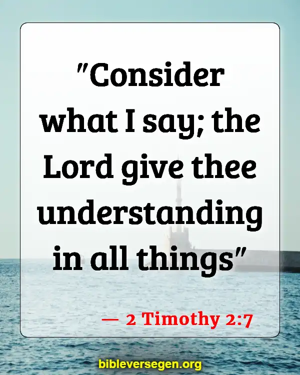 Bible Verses About Reading Our Bible (2 Timothy 2:7)