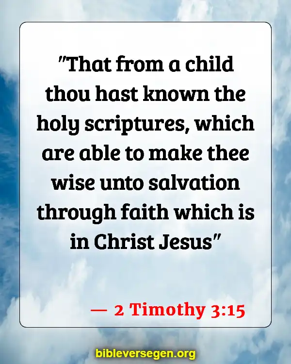 Bible Verses About Lessons (2 Timothy 3:15)