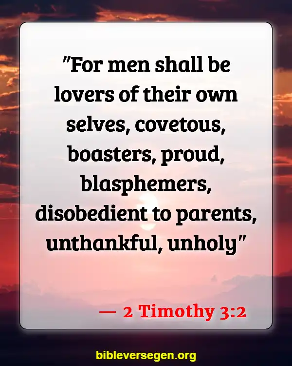 Bible Verses About Transformers (2 Timothy 3:2)