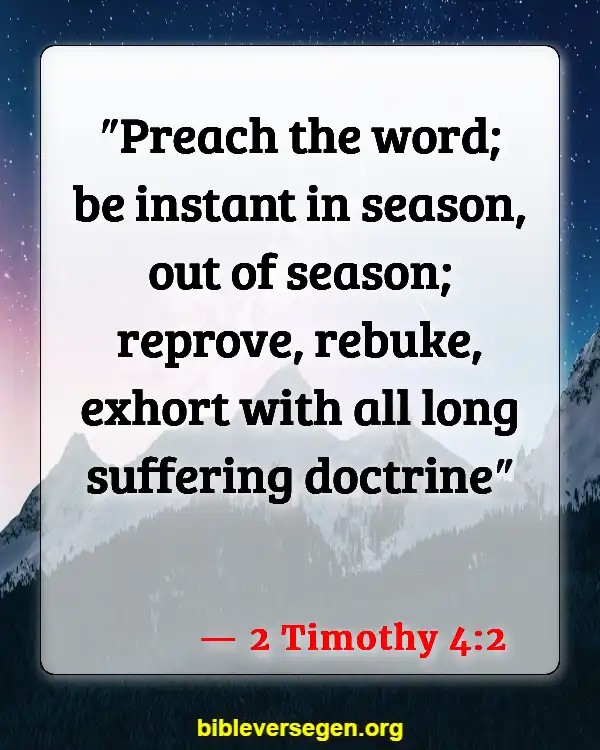 Bible Verses About Becoming A Minister (2 Timothy 4:2)