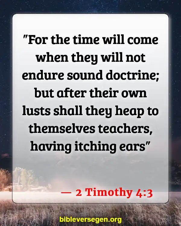 Bible Verses About Watching Tv (2 Timothy 4:3)