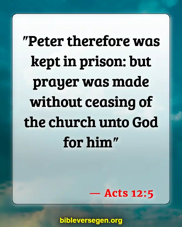 Bible Verses About Intercession (Acts 12:5)