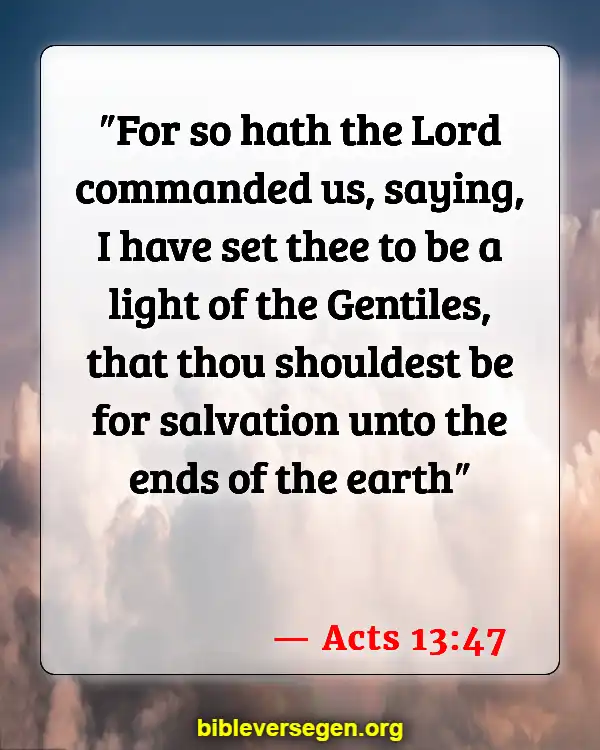 Bible Verses About Being A Light (Acts 13:47)