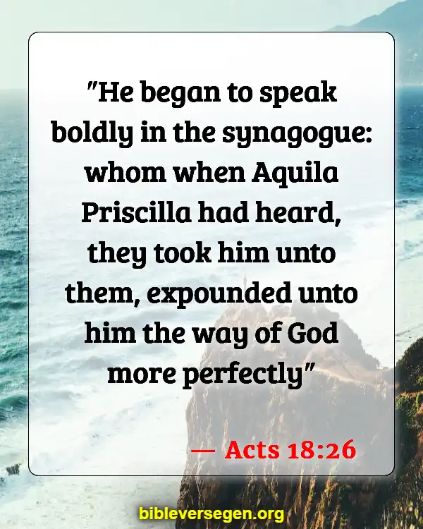 Bible Verses About Women Pastors (Acts 18:26)
