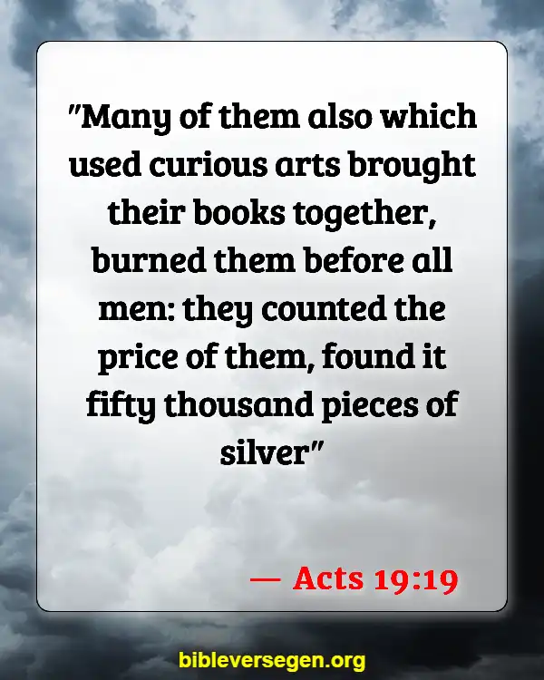Bible Verses About Clean House (Acts 19:19)
