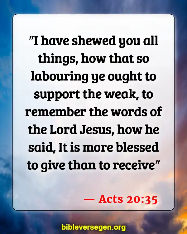 Bible Verses About Being Kind (Acts 20:35)