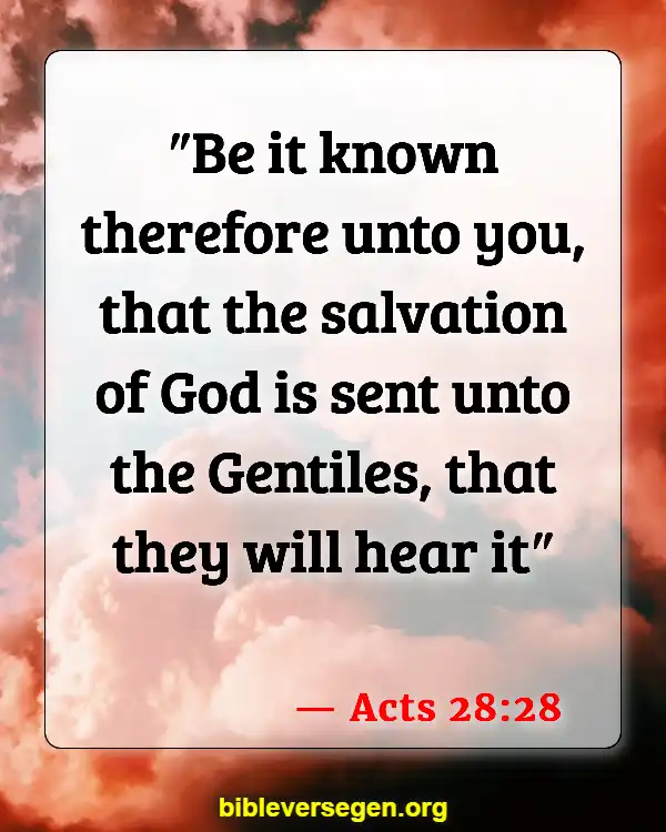 Bible Verses About Jews (Acts 28:28)
