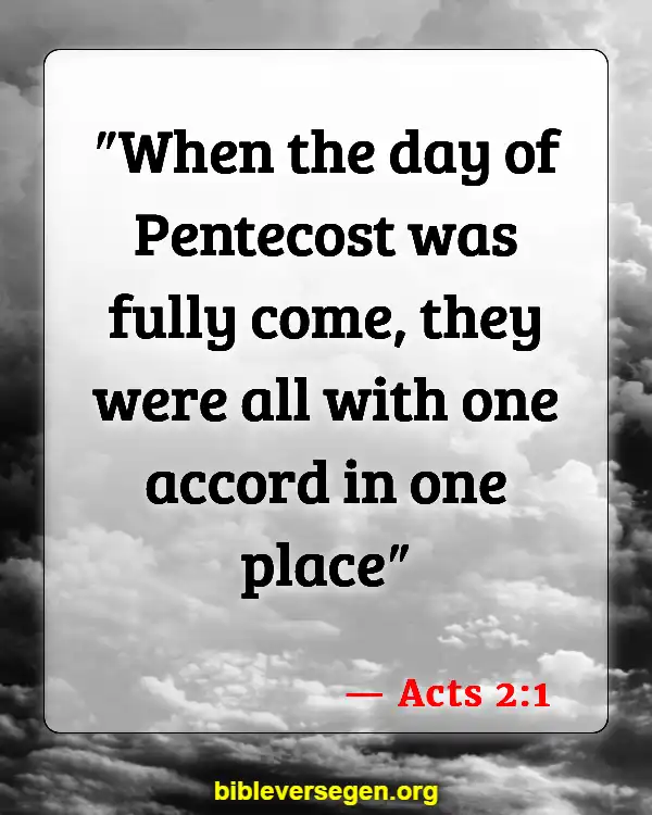 Bible Verses About Filling Of The Holy Spirit (Acts 2:1)