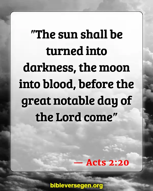 Bible Verses About The Red Moon (Acts 2:20)