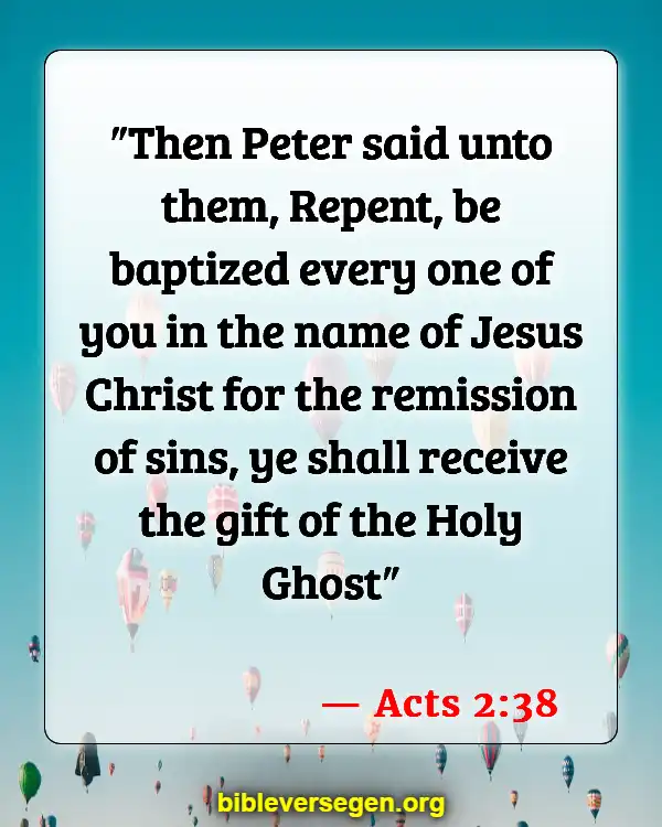 Bible Verses About Filling Of The Holy Spirit (Acts 2:38)