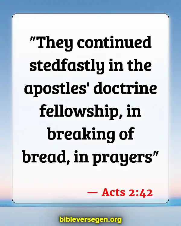 Bible Verses About Hesitance (Acts 2:42)
