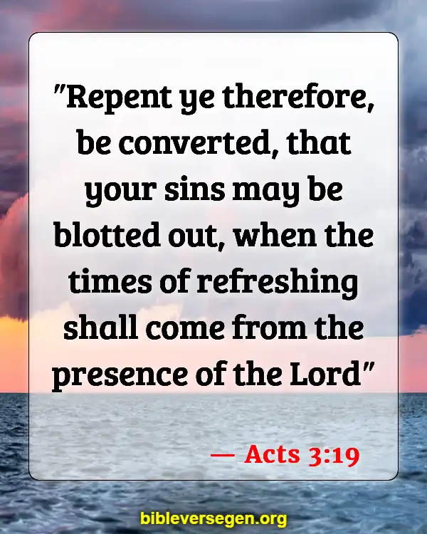 Bible Verses About End-time People (Acts 3:19)