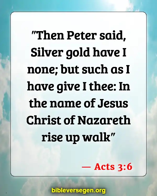 Bible Verses About The Name Of Jesus (Acts 3:6)