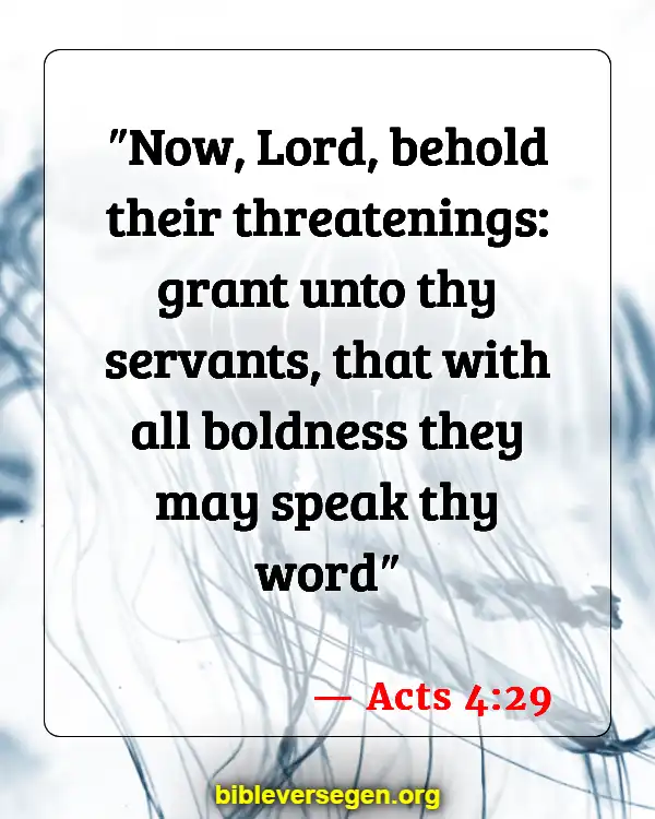 Bible Verses About Chain Letters (Acts 4:29)