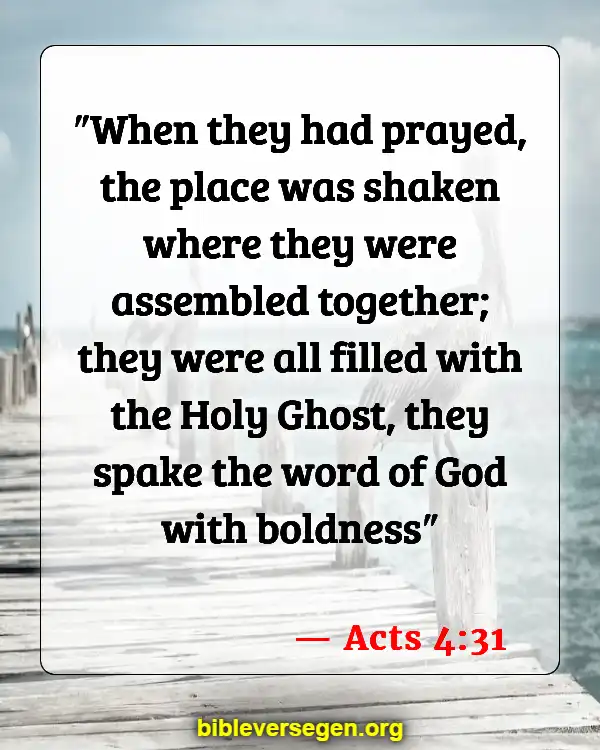 Bible Verses About Filling Of The Holy Spirit (Acts 4:31)