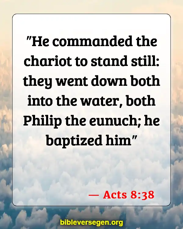 Bible Verses About Baptism Of Babies (Acts 8:38)