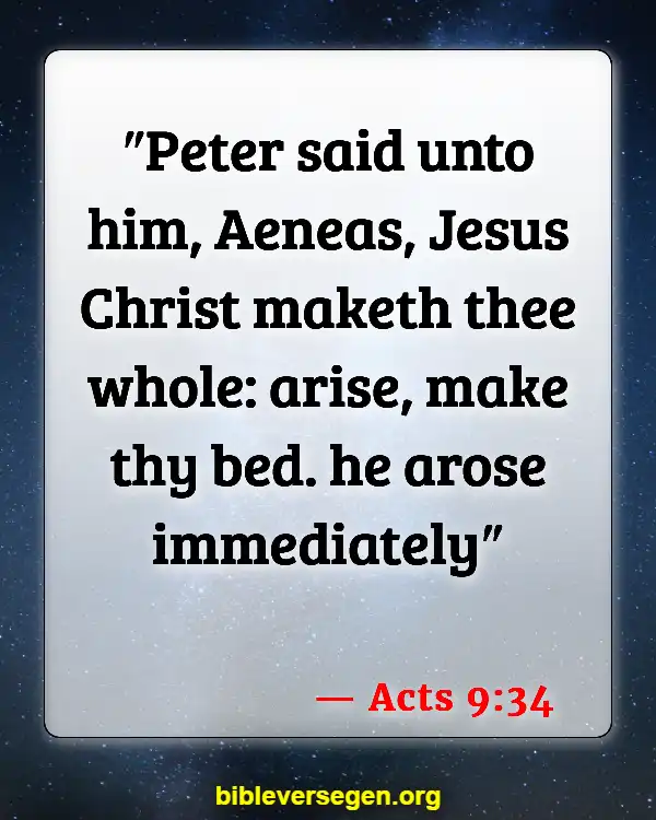 Bible Verses About Mending (Acts 9:34)