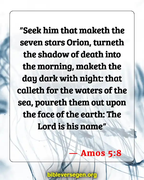 Bible Verses About Moon (Amos 5:8)
