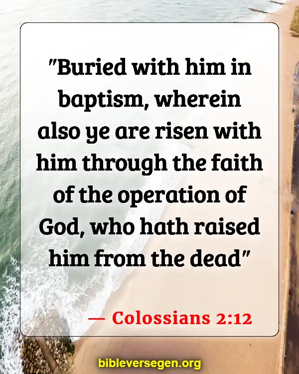 Bible Verses About Baptism Of Babies (Colossians 2:12)