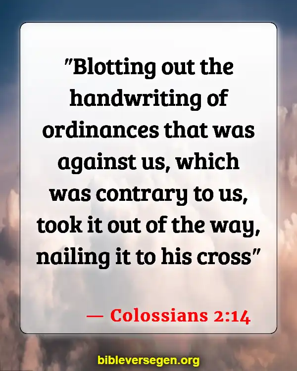 Bible Verses About Jesus Death (Colossians 2:14)