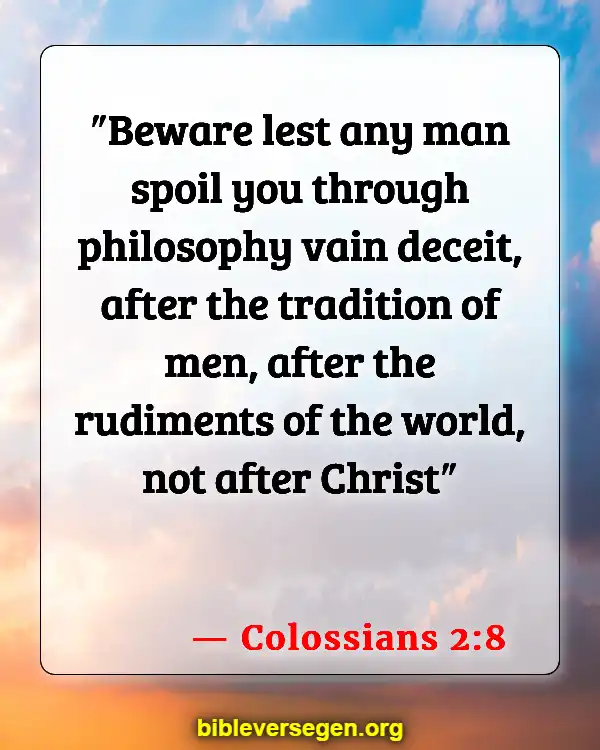 Bible Verses About Imagination (Colossians 2:8)