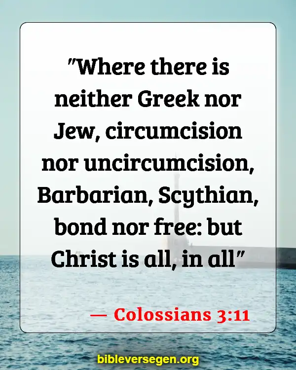 Bible Verses About Welcoming (Colossians 3:11)