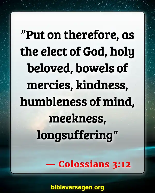 Bible Verses About Being Kind (Colossians 3:12)