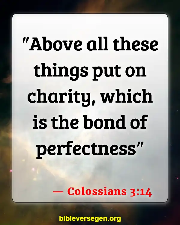 Bible Verses About Being A Perfect Christian (Colossians 3:14)
