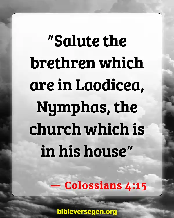 Bible Verses About Women Pastors (Colossians 4:15)