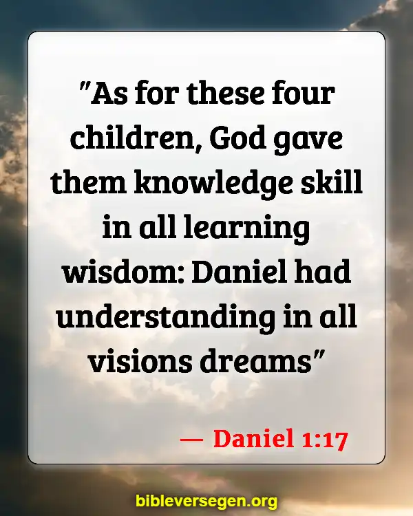 Bible Verses About Lessons (Daniel 1:17)
