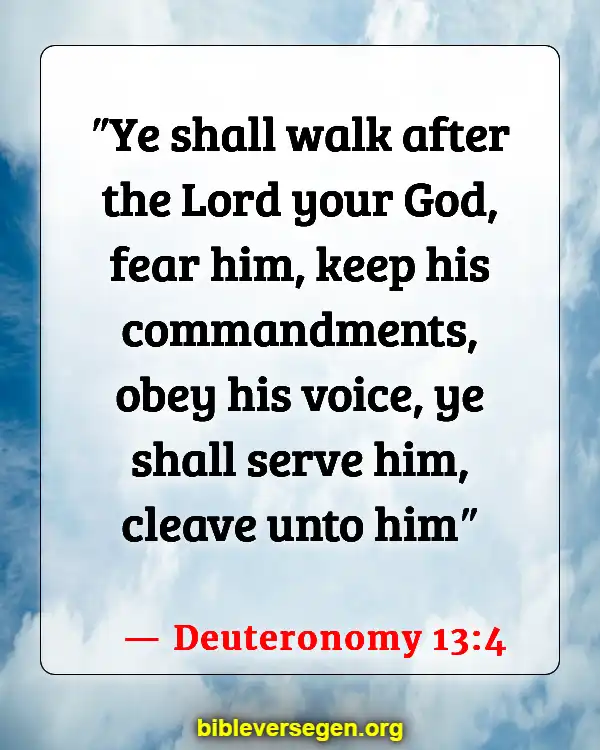 Bible Verses About Knowing His Voice (Deuteronomy 13:4)