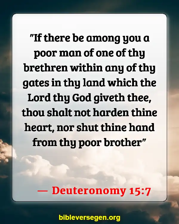 Bible Verses About Helping (Deuteronomy 15:7)