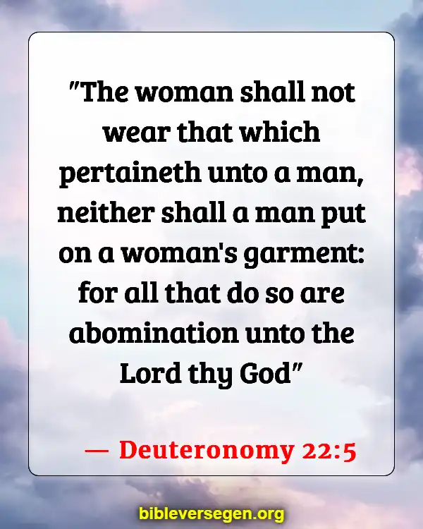Bible Verses About Jewelry (Deuteronomy 22:5)