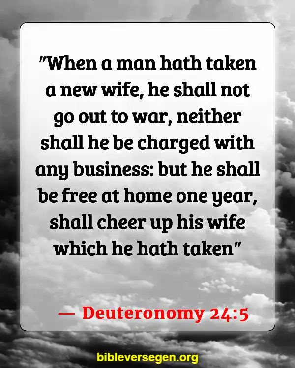 Bible Verses About Was Jesus Married (Deuteronomy 24:5)