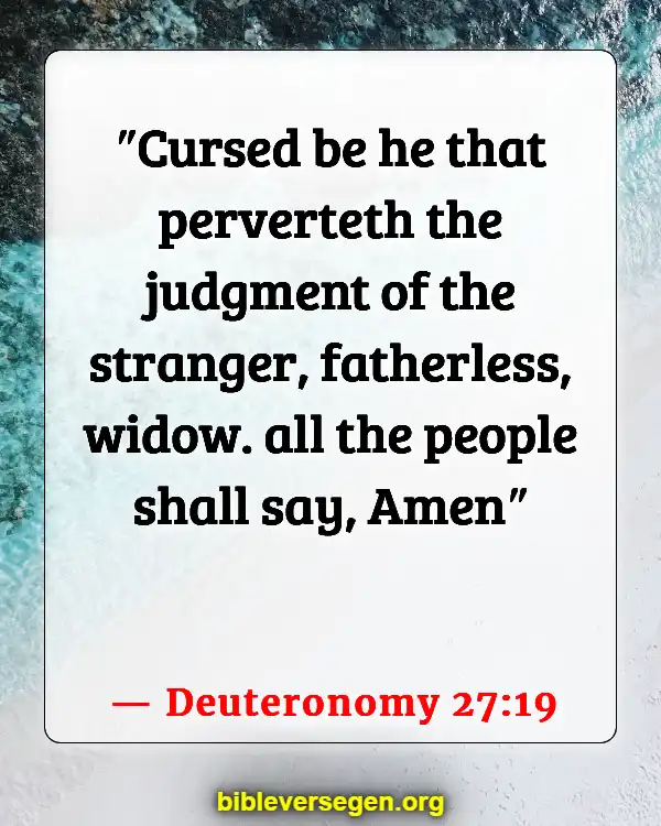 Bible Verses About Caring For The Elderly (Deuteronomy 27:19)