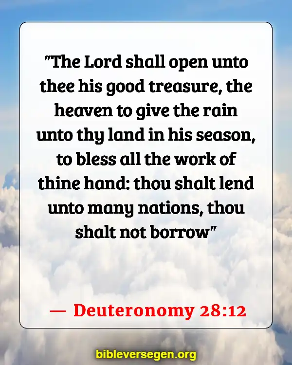 Bible Verses About Treasure (Deuteronomy 28:12)