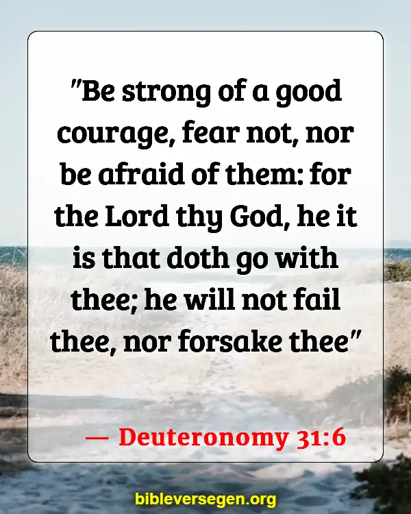 Bible Verses About Illness (Deuteronomy 31:6)