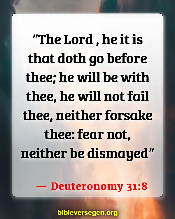 Bible Verses About Journey (Deuteronomy 31:8)