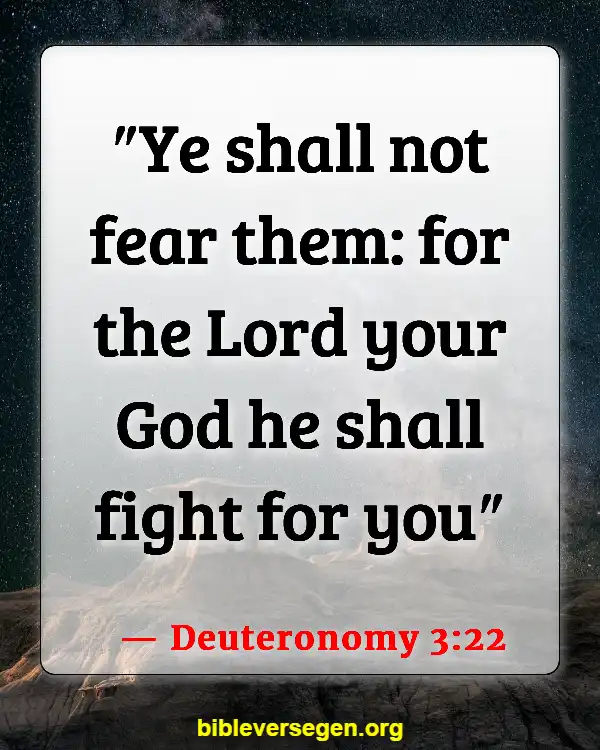 Bible Verses About Spiritual Walfare (Deuteronomy 3:22)