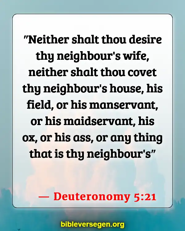 Bible Verses About The Ten Commandments (Deuteronomy 5:21)