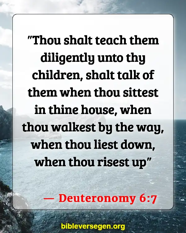 Bible Verses About Children And Prayer (Deuteronomy 6:7)
